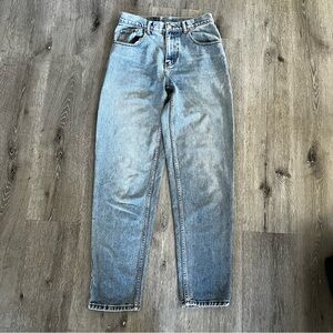 Vintage Aeropostale 90s Y2K 100% Cotton Straight Leg Blue Denim Jeans Size 8